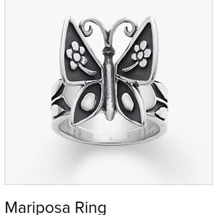 James Avery Silver Mariposa Butterfly Ring